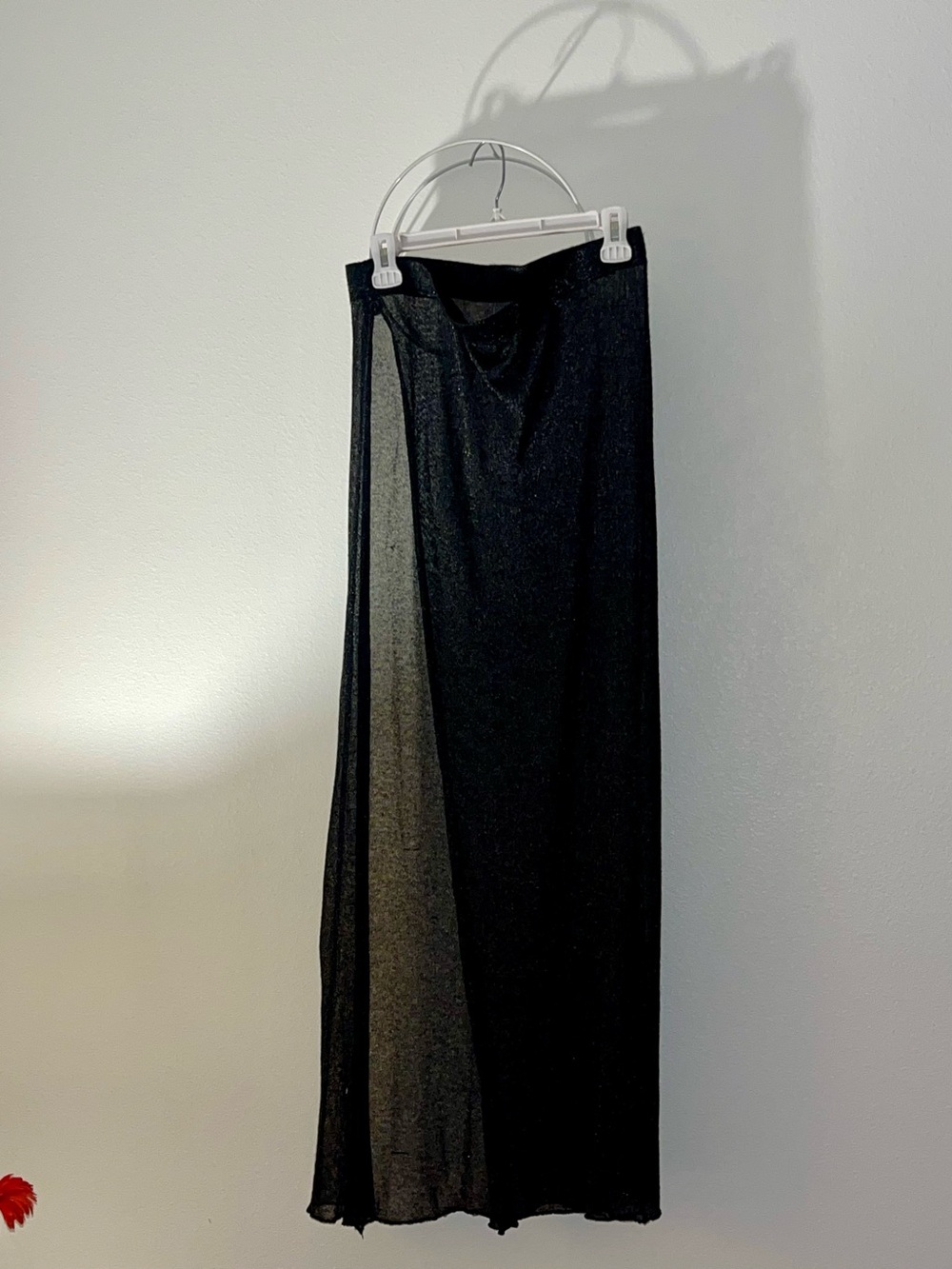 Guess Black Sheer Maxi Skirt - Elegant Long Women's Skirt